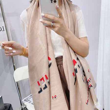 CHANEL羊絨圍巾女百搭兩用長款辦公室空調房保暖外搭披肩圍脖潮