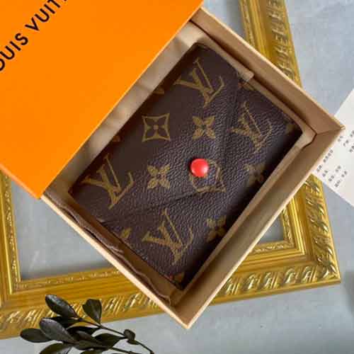 LV路易威登老花兩折短款卡包M41938