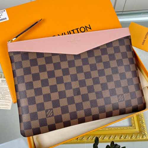 路易威登/LV老花26洗漱包 經典棕色手拿包N60261