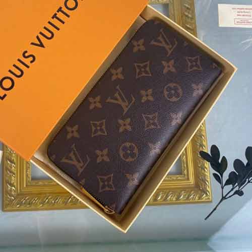 意大利lv路易威登zippy款經典印花帆布男士拉鏈錢包M41894！