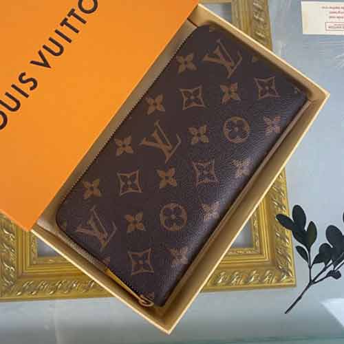 2022新款男士拉鏈錢包名品老花中