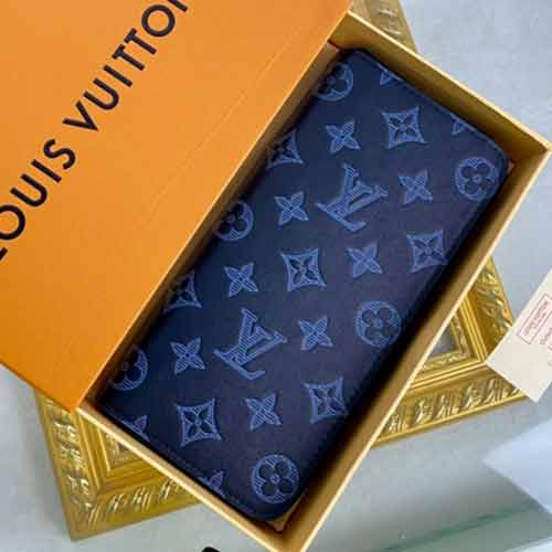 LV女士經典老花帆布錢包 路易威