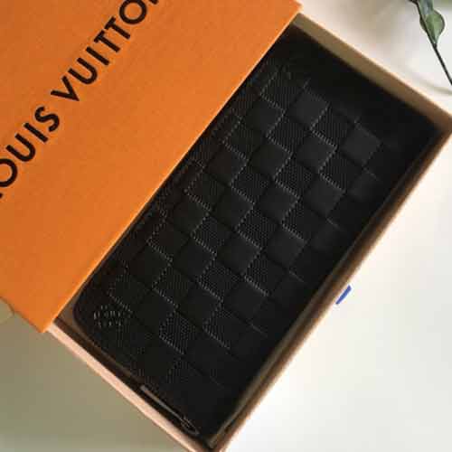 路易威登男士長款錢包 真皮手包 大品牌