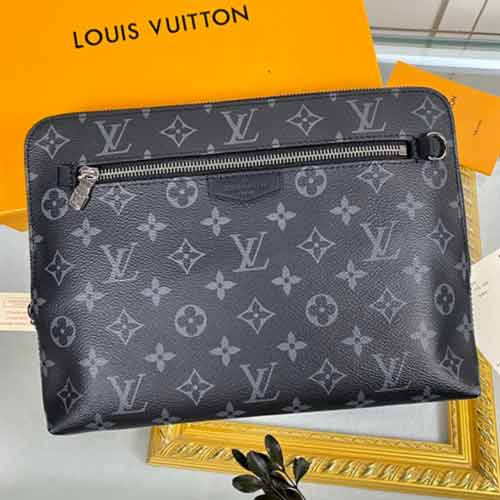 名品潮手包男手拿包男士夾包大品牌格子手抓包