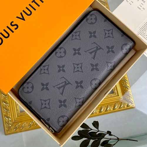 LV經(jīng)典新灰花系列老花長(zhǎng)款時(shí)尚潮流拉鏈錢包M60357