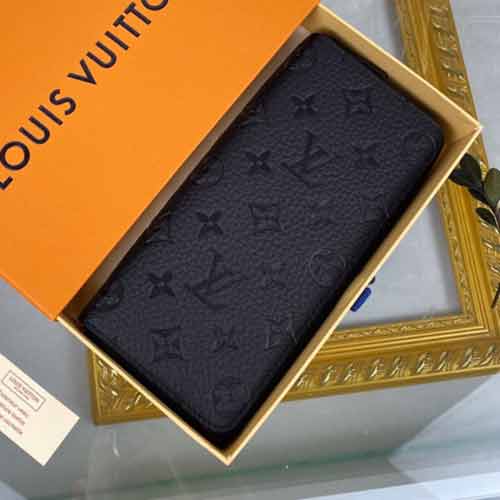 男士長(zhǎng)款拉鏈真皮國(guó)際品牌男包 