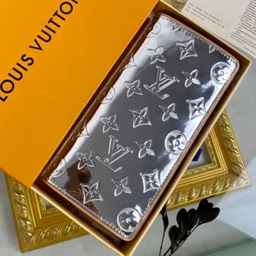 LV男士錢包老花西裝夾錢包系列BRAZZA長款對折