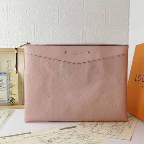 路易威登LV牛皮壓花粉色Dail