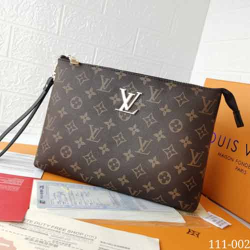 品牌新款男士手包休閑手拿包真皮男時尚信封包