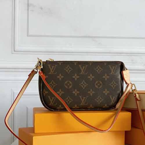 LV原版POCHETTE ACCESSORIES大號手袋M51980，輕便多功能，萬能畢備！