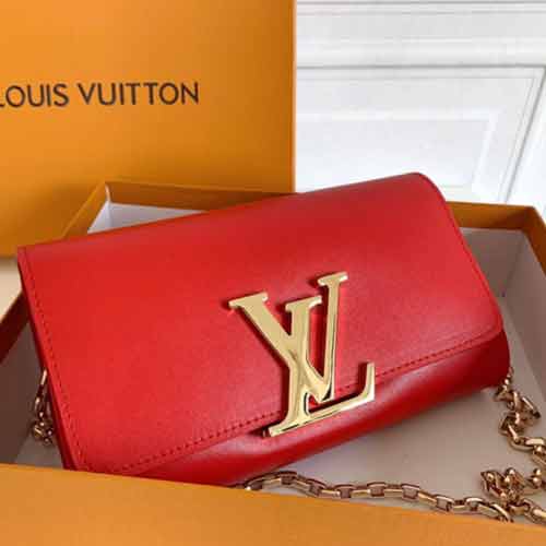 LV早晚場合皆優雅金鏈手袋M94336，可拆鏈條多變