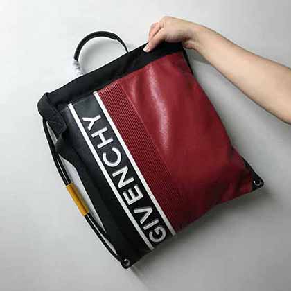 法國紀梵希GIVENCY牛皮搭配尼龍MOTOCROSS 倒