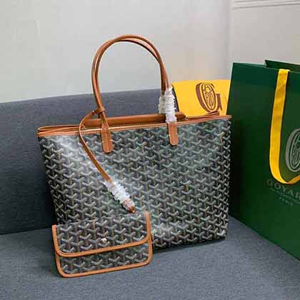 戈雅女包經(jīng)典Y字logo托特包印花手提購物袋子母單肩包