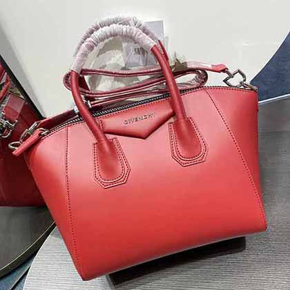 GIVENCHY經典款全皮購物袋 平紋牛皮手提包 女士單肩包