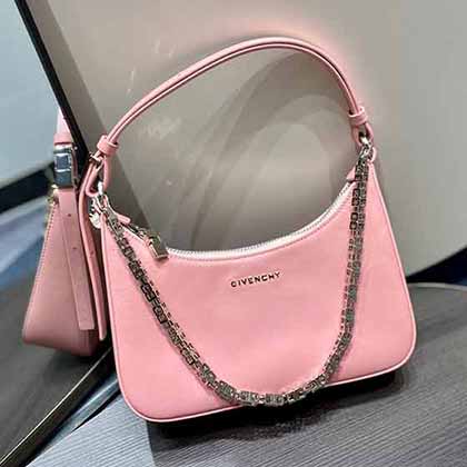 香港givenchy紀梵希女士淡粉色手提包腋下包