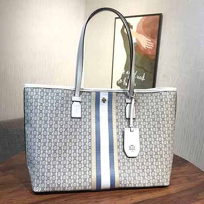 TORY BURCH 湯麗柏琦 GEMINI LINK大號經典印涂層托特包