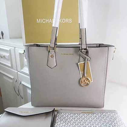 MK媽咪包購物袋 托特包經典真皮大容量單肩手提斜挎包