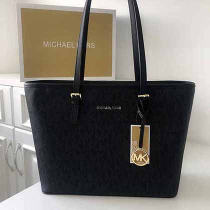 十字紋mk女包，MK大號印大字母購物袋！