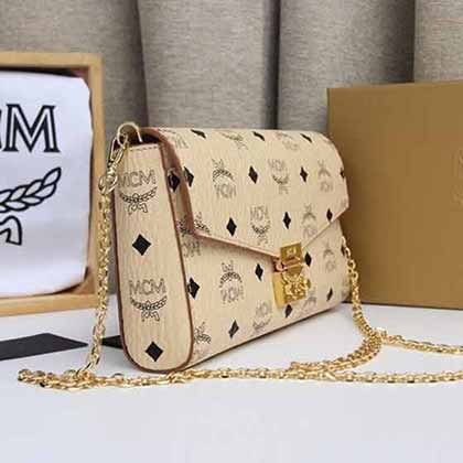 MCM鏈條經典信封包 斜挎MWR中號單肩女