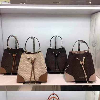 MK印花大容量水桶包時尚手拎包潮流休閑通勤女包