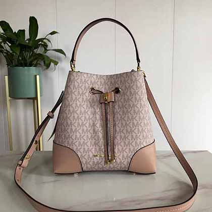 MK洋氣復古大包大容量包 新款潮斜挎包 水桶包