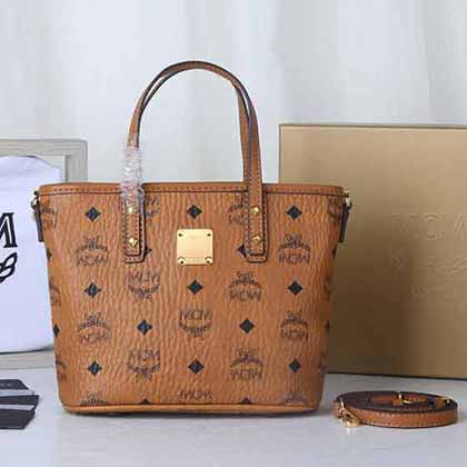 MCM PORTUNA 迷你手提購物袋斜挎包菜籃