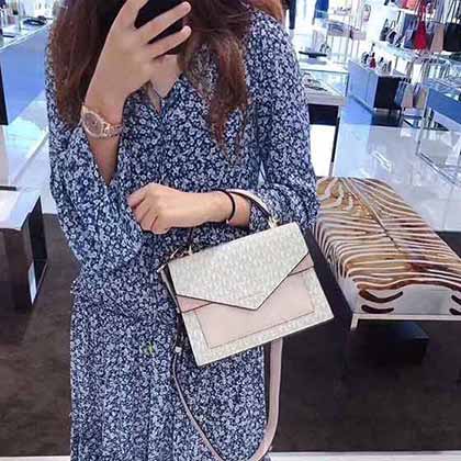 MK女包 新款Ludlow信封郵差包 夏百搭高等感輕奢真皮鏈條小方包