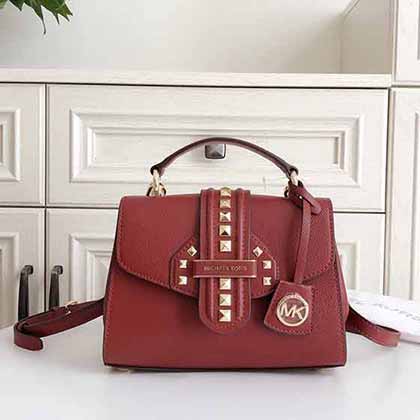 MK大品牌手提包 高等感氣質(zhì)大容量包  Bleecker小號鉚釘斜挎包