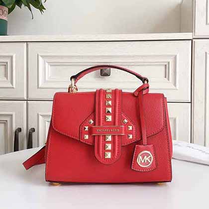 官網輕奢MK新款高等感女包時尚單肩腋下包真皮斜挎小方包