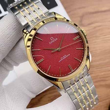 歐米茄碟飛系列，原裝一致秒針/分針同步原裝巧妙立體壓彎。