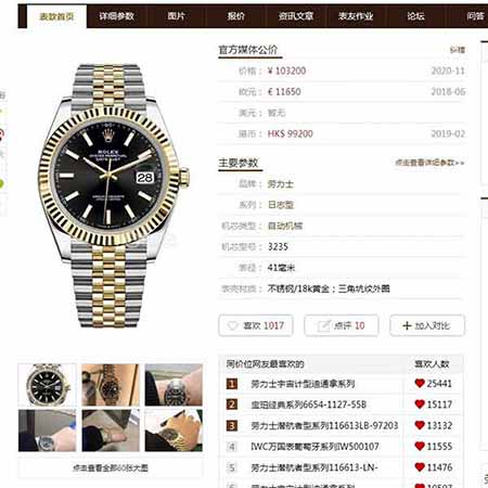 勞力士日志型41系列，精益求精，高版復刻。