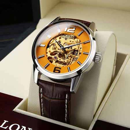 浪琴復古系列定制版原裝進口82s5機芯9位24小時顯示，7位鏤空設計