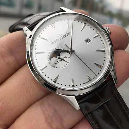 積家月相手表，原裝進(jìn)口8217機(jī)芯真月相日月星辰系列